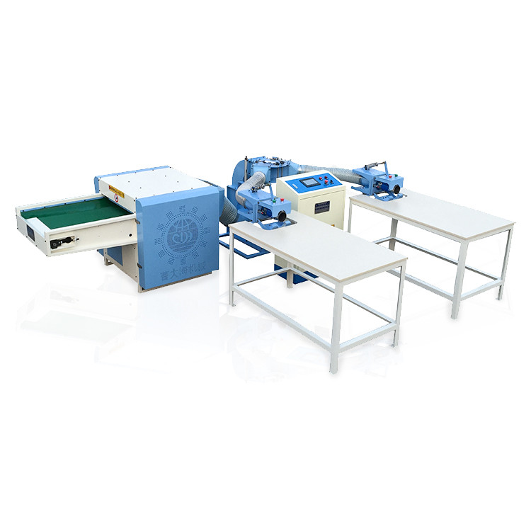 Pillow filling machine for polyester staple fiber raw materials